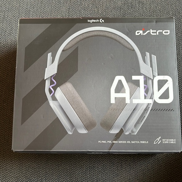 Logitech Headphones Astro A Wired Gaming Headset For Pc Gray Poshmark